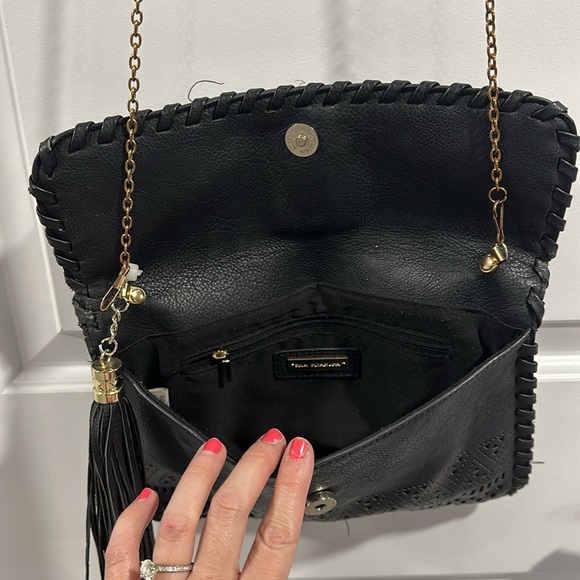 Bam Forever Black Purse With Good Chain and Black Tassel - Picture 7 of 10